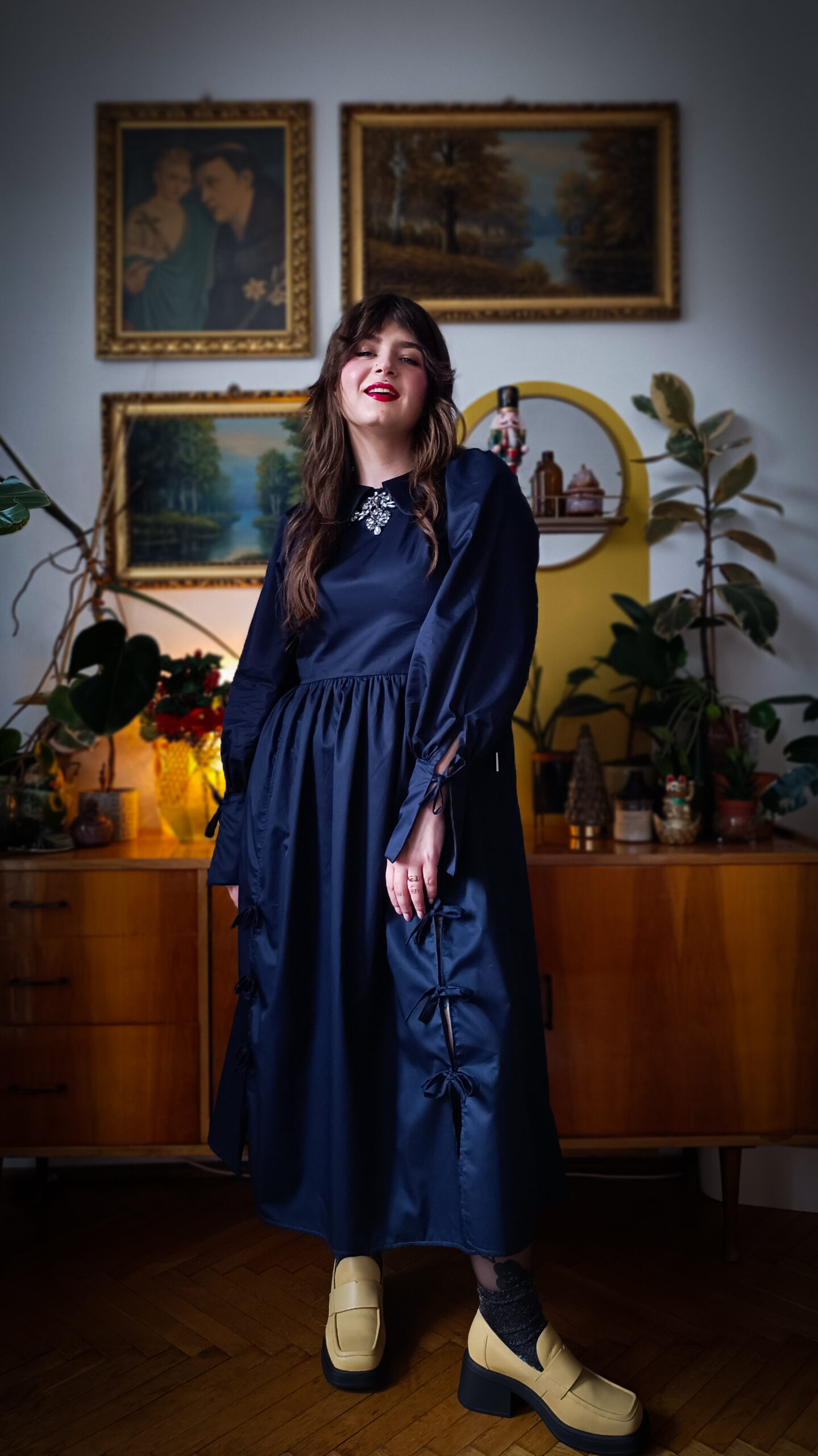 granatowa sukienka na święta to moje