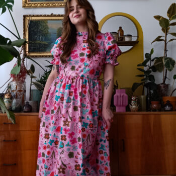 różowa sukienka w kwiatki to moje