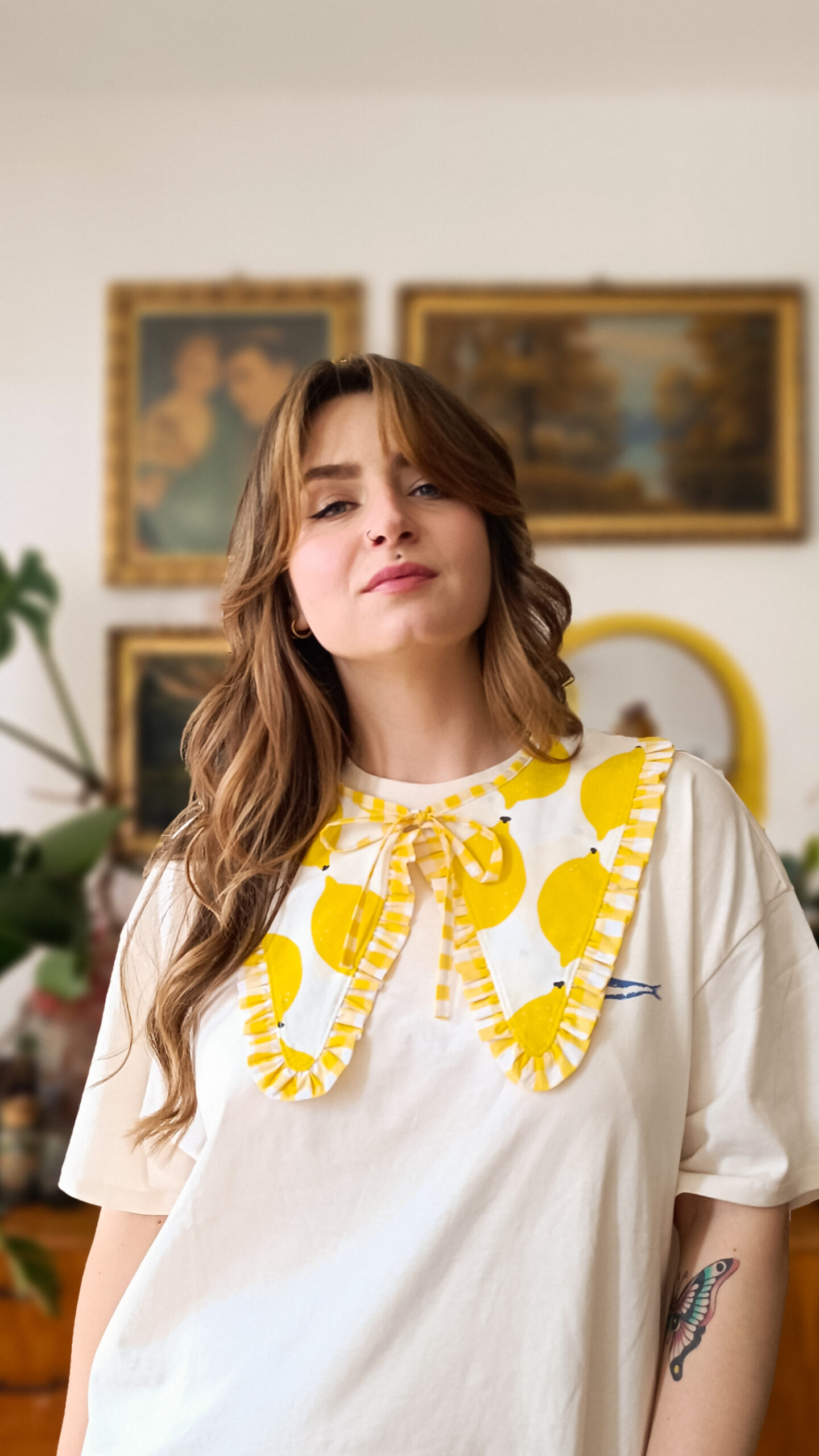 kołnierzyk cytryny to moje kołnierzyk bawełniany w cytryny