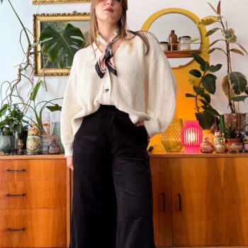 czarne spodnie sztruksowe to moje