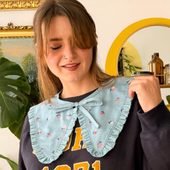 kołnierzyk denimowy to moje serduszka