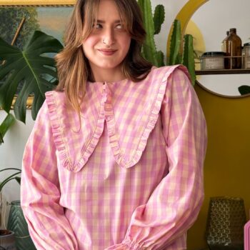 koszula w kratkę z dużym kołnierzem to moje