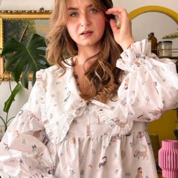 koszula w kotki z baskinką i kołnierzem to moje