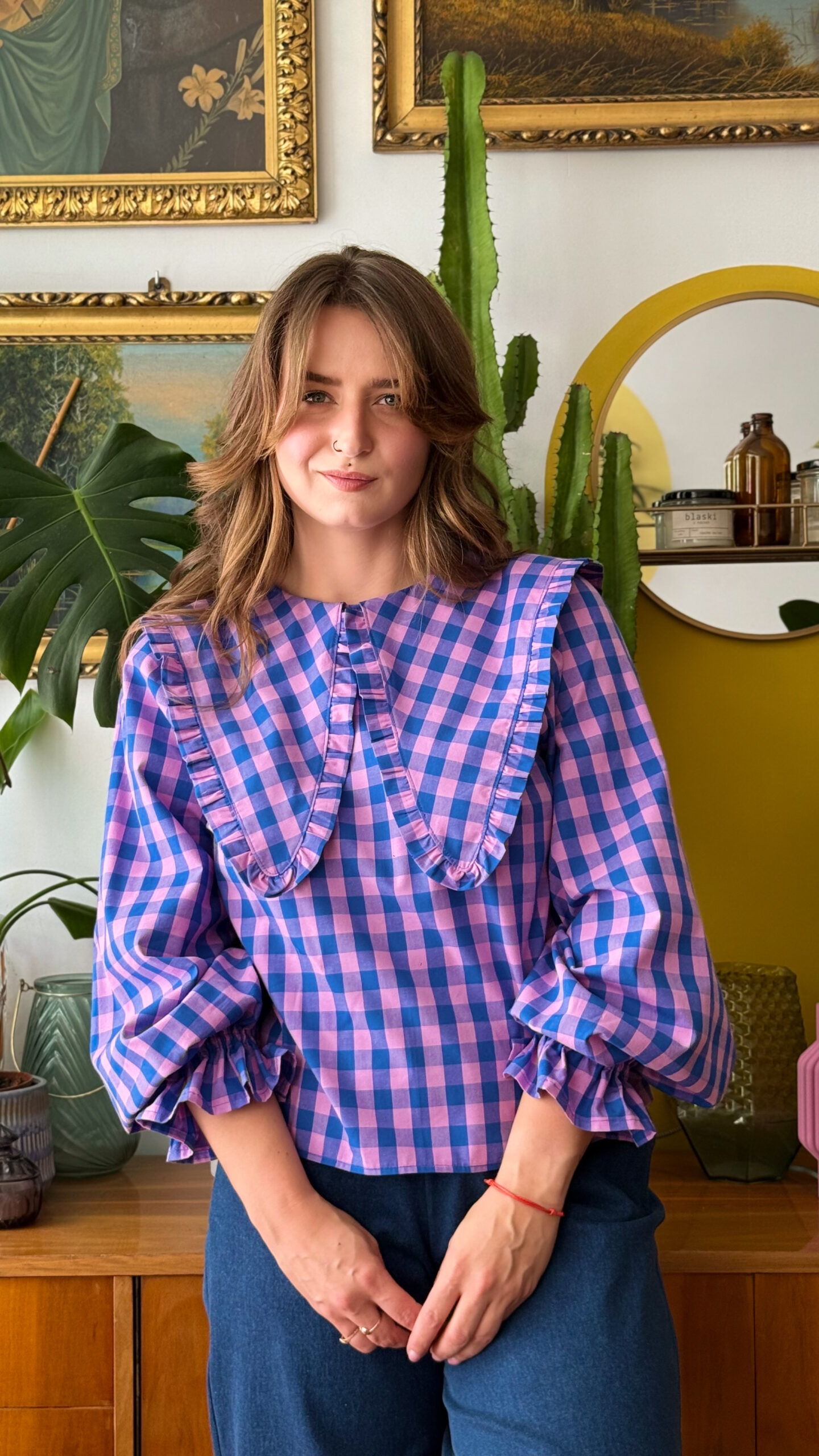 IMG_2498 kolorowa koszula w kratkę z kołnierzem to moje