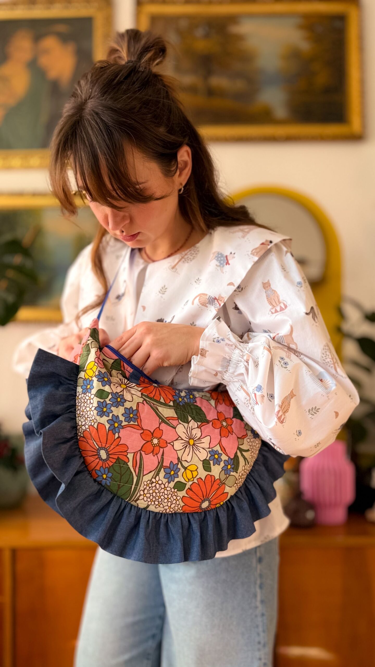 torebka białe kwiaty 5