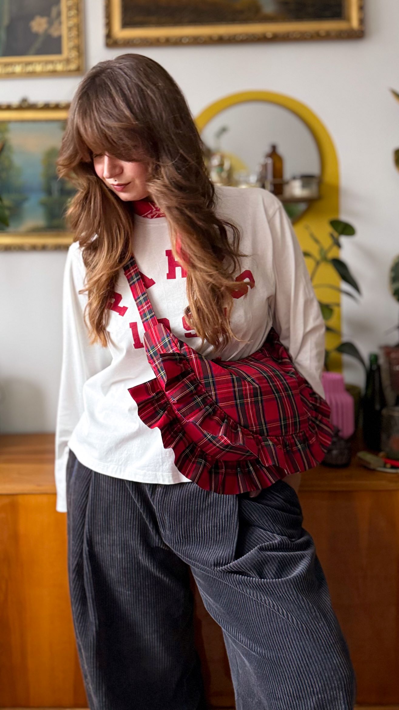 torebka w czerwoną kratkę 1